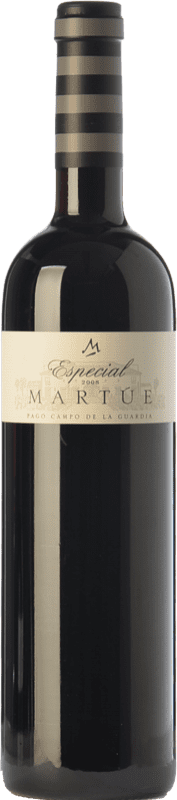 14,95 € Free Shipping | Red wine Martúe Especial Aged D.O.P. Vino de Pago Campo de la Guardia Castilla la Mancha Spain Merlot, Syrah, Cabernet Sauvignon Bottle 75 cl