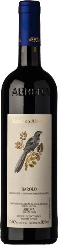 35,95 € Spedizione Gratuita | Vino rosso Abbona D.O.C.G. Barolo Piemonte Italia Nebbiolo Bottiglia 75 cl