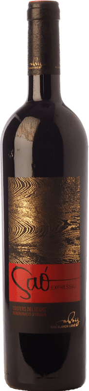25,95 € Spedizione Gratuita | Vino rosso Blanch i Jové Saó Expressiu Crianza D.O. Costers del Segre Catalogna Spagna Tempranillo, Grenache, Cabernet Sauvignon Bottiglia 75 cl