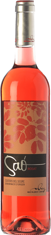 9,95 € Envoi gratuit | Vin Rosé Blanch i Jové Saó D.O. Costers del Segre Catalogne Espagne Syrah, Garnacha — Grenache Eco — Biologique Bouteille 75 cl