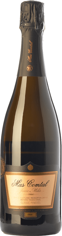 19,95 € Envío gratis | Espumoso blanco Mas Comtal Cuvée Prestige Joan Milà Gran Reserva D.O. Penedès Cataluña España Xarel·lo, Chardonnay Ecológico Botella 75 cl