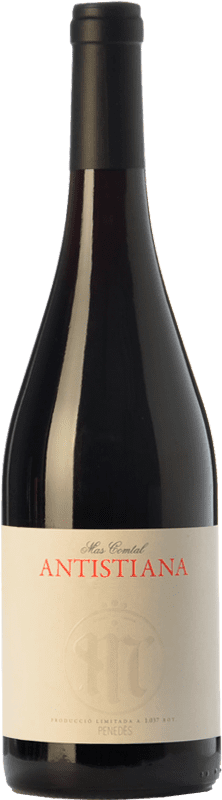 13,95 € Free Shipping | Red wine Mas Comtal Antistiana Aged D.O. Penedès Catalonia Spain Merlot Bottle 75 cl