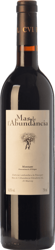 18,95 € Free Shipping | Red wine Mas de l'Abundància Crianza D.O. Montsant Catalonia Spain Grenache, Cabernet Sauvignon, Carignan Bottle 75 cl