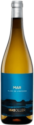 16,95 € Spedizione Gratuita | Vino bianco Mas Oller Mar Blanc D.O. Empordà Catalogna Spagna Malvasía, Picapoll Bottiglia 75 cl