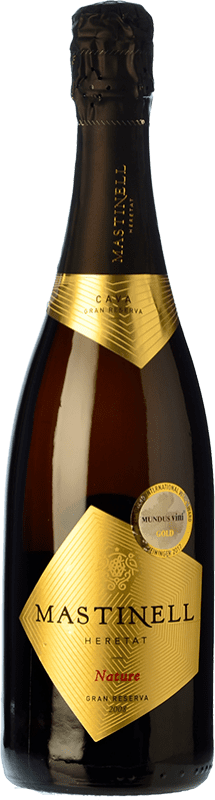 18,95 € 送料無料 | 白スパークリングワイン MasTinell Real Heretat ブルットの自然 グランド・リザーブ D.O. Cava カタロニア スペイン Macabeo, Xarel·lo, Chardonnay, Parellada ボトル 75 cl