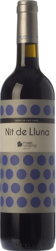 12,95 € Spedizione Gratuita | Vino Rosso Mas Vicenç Nit de Lluna Crianza — Invecchiato in Botte D.O. Tarragona Catalogna Spagna Tempranillo, Syrah Bottiglia 75 cl