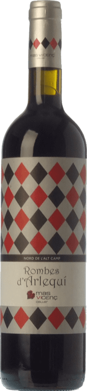 18,95 € Spedizione Gratuita | Vino Rosso Mas Vicenç Rombes d'Arlequí Crianza — Invecchiato in Botte D.O. Tarragona Catalogna Spagna Tempranillo, Cabernet Sauvignon Bottiglia 75 cl
