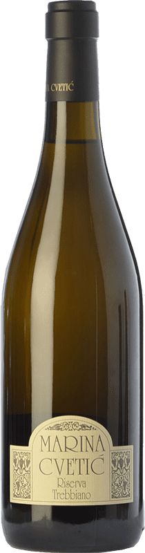 32,95 € Spedizione Gratuita | Vino bianco Masciarelli Marina Cvetic D.O.C. Trebbiano d'Abruzzo Abruzzo Italia Trebbiano d'Abruzzo Bottiglia 75 cl