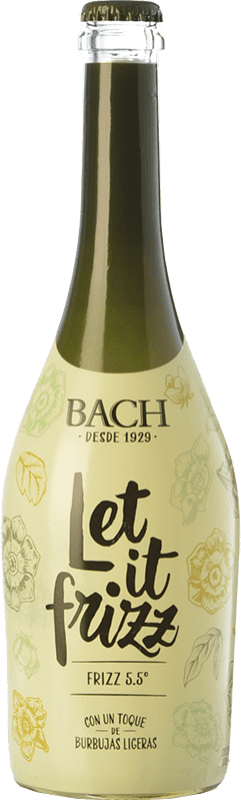 5,95 € Free Shipping | White sparkling Bach Young Frizz 5.5 Joven Spain Airén Bottle 75 cl