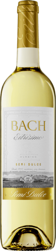 5,95 € Spedizione Gratuita | Vino bianco Bach Extrísimo Semisecco Semidolce Giovane D.O. Catalunya Catalogna Spagna Macabeo, Xarel·lo Bottiglia 75 cl