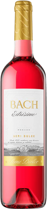 6,95 € 免费送货 | 桃红葡萄酒 Bach Extrísimo Semiseco — 半干型 年轻的 D.O. Catalunya 加泰罗尼亚 西班牙 Tempranillo — 丹魄, Merlot — 梅洛, Cabernet Sauvignon — 赤霞珠 瓶装 75 cl