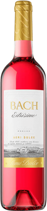 5,95 € Free Shipping | Rosé wine Bach Extrísimo Semi Dry Joven D.O. Catalunya Catalonia Spain Tempranillo, Merlot, Cabernet Sauvignon Bottle 75 cl