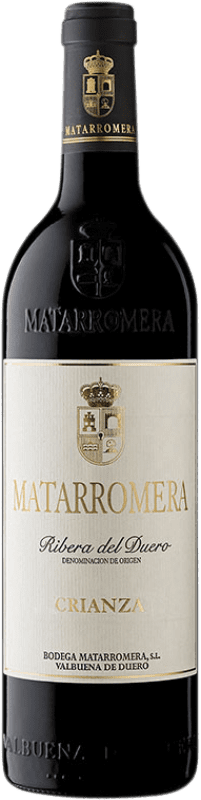 32,95 € Spedizione Gratuita | Vino Rosso Matarromera Crianza — Invecchiato in Botte D.O. Ribera del Duero Castilla y León Spagna Tempranillo Bottiglia 75 cl
