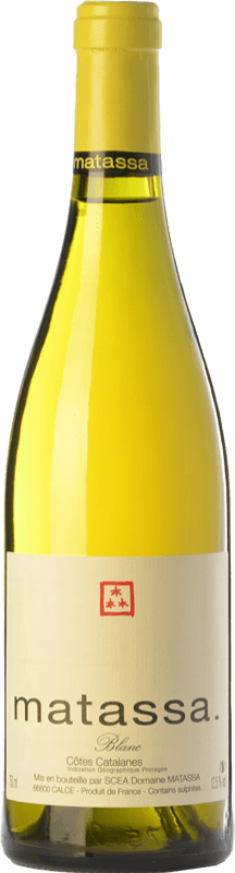 37,95 € Kostenloser Versand | Weißwein Domaine Matassa Blanc Alterung I.G.P. Vin de Pays Côtes Catalanes Languedoc-Roussillon Frankreich Grenache Grau, Macabeo Flasche 75 cl