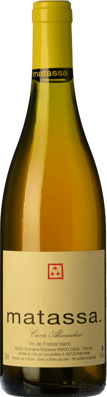 25,95 € Envío gratis | Vino blanco Matassa Cuvée Marguerite Crianza I.G.P. Vin de Pays Côtes Catalanes Languedoc-Roussillon Francia Viognier, Moscatel Grano Menudo Botella 75 cl