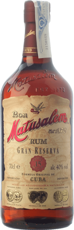 31,95 € Spedizione Gratuita | Rum Matusalem Gran Riserva Repubblica Dominicana 15 Anni Bottiglia 70 cl