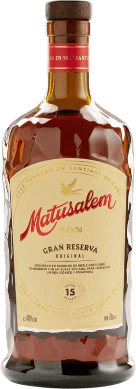 32,95 € Spedizione Gratuita | Rum Matusalem Gran Riserva Repubblica Dominicana 15 Anni 70 cl