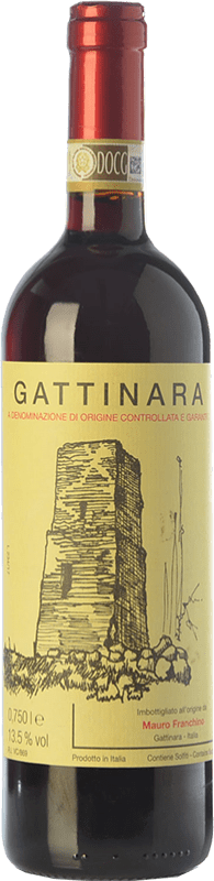 36,95 € Envío gratis | Vino Tinto Mauro Franchino D.O.C.G. Gattinara Piemonte Italia Nebbiolo 75 cl