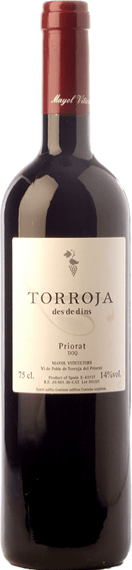 15,95 € Free Shipping | Red wine Mayol Torroja des de Dins Young D.O.Ca. Priorat Catalonia Spain Syrah, Grenache, Cabernet Sauvignon, Carignan Bottle 75 cl