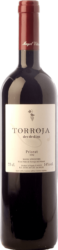 17,95 € Spedizione Gratuita | Vino rosso Mayol Torroja des de Dins Giovane D.O.Ca. Priorat Catalogna Spagna Syrah, Grenache, Cabernet Sauvignon, Carignan Bottiglia 75 cl