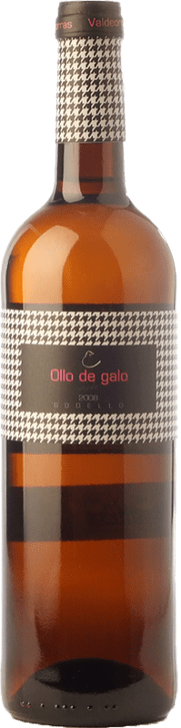 14,95 € Envio grátis | Vinho branco Mencías de Dos Ollo de Galo Crianza D.O. Valdeorras Galiza Espanha Godello Garrafa 75 cl