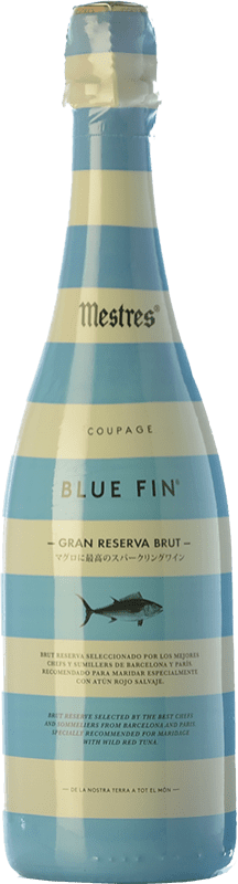 26,95 € Free Shipping | White sparkling Mestres Coupage Blue Fin Brut Grand Reserve D.O. Cava Catalonia Spain Macabeo, Xarel·lo, Parellada Bottle 75 cl
