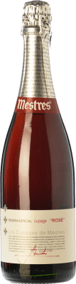 17,95 € Free Shipping | Rosé Sparkling Wine Mestres Cupage Brut Special, Rosé Reserve — Aged D.O. Cava Catalonia Spain Monastrell, Pinot Noir, Trepat 75 cl