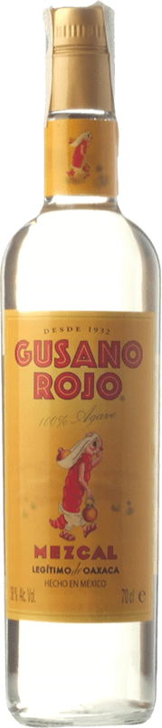 34,95 € 免费送货 | 梅斯卡尔酒 Mezcales de Gusano Gusano Rojo 墨西哥 瓶子 70 cl