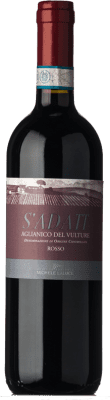 10,95 € Free Shipping | Red wine Michele Laluce S'Adatt D.O.C. Aglianico del Vulture Basilicata Italy Aglianico Bottle 75 cl