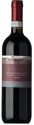 12,95 € Free Shipping | Red Wine Michele Laluce S'Adatt D.O.C. Aglianico del Vulture Basilicata Italy Aglianico Eco — Organic 75 cl