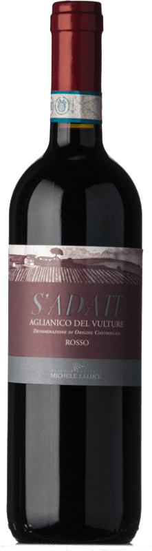 12,95 € Envio grátis | Vinho tinto Michele Laluce S'Adatt D.O.C. Aglianico del Vulture Basilicata Itália Aglianico Garrafa 75 cl