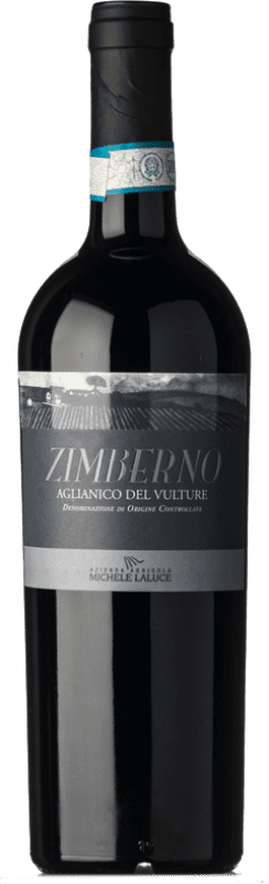 15,95 € Spedizione Gratuita | Vino rosso Michele Laluce Zimberno D.O.C. Aglianico del Vulture Basilicata Italia Aglianico Bottiglia 75 cl
