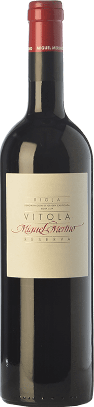 28,95 € Бесплатная доставка | Красное вино Miguel Merino Vitola Резерва D.O.Ca. Rioja Ла-Риоха Испания Tempranillo — Темпранильо, Graciano — Грасиано 75 cl