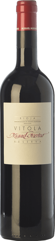 27,95 € 免费送货 | 红酒 Miguel Merino Vitola 预订 D.O.Ca. Rioja 拉里奥哈 西班牙 Tempranillo, Graciano 瓶子 75 cl