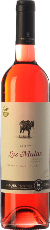 10,95 € Spedizione Gratuita | Vino rosato Miguel Torres Las Mulas Rosé Organic I.G. Valle Central Central Valley Chile Cabernet Sauvignon Bottiglia 75 cl