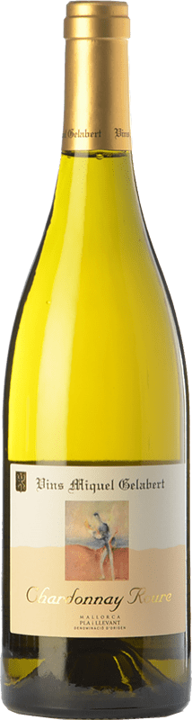 42,95 € Free Shipping | White Wine Miquel Gelabert Roure Crianza — Aged D.O. Pla i Llevant Balearic Islands Spain Chardonnay Bottle 75 cl