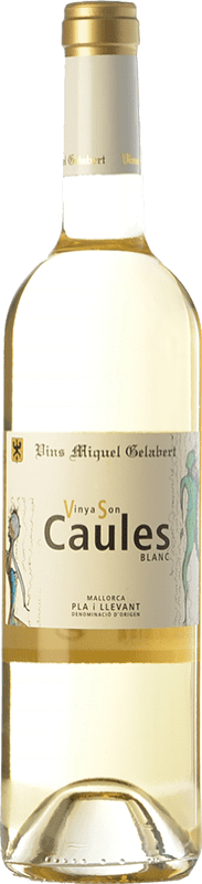 8,95 € Envoi gratuit | Vin blanc Miquel Gelabert Vinya Son Caules Blanc Crianza D.O. Pla i Llevant Îles Baléares Espagne Muscat, Macabeo, Premsal Bouteille 75 cl
