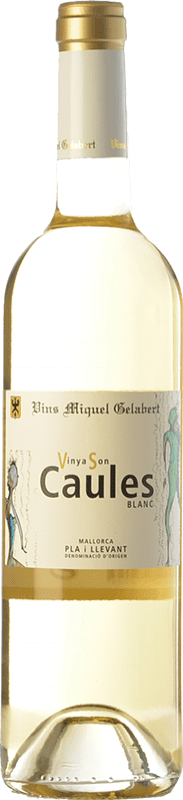 13,95 € Envío gratis | Vino Blanco Miquel Gelabert Vinya Son Caules Crianza D.O. Pla i Llevant Islas Baleares España Moscato, Macabeo, Premsal Botella 75 cl
