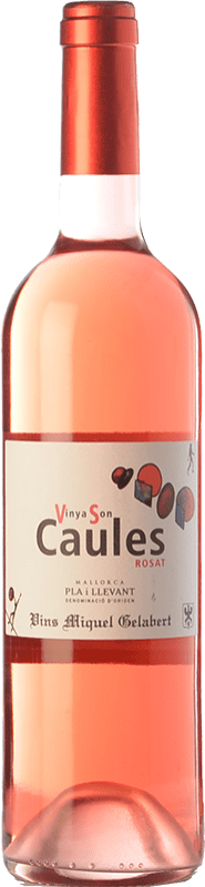 8,95 € Free Shipping | Rosé Wine Miquel Gelabert Vinya Son Caules D.O. Pla i Llevant Balearic Islands Spain Tempranillo, Syrah — Shiraz, Pinot Noir, Callet, Mantonegro Bottle 75 cl