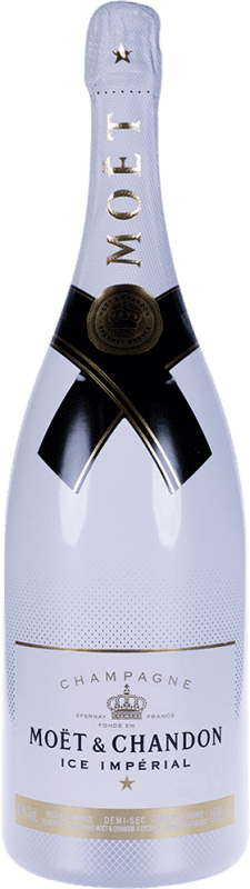 161,95 € Бесплатная доставка | Белое игристое Moët & Chandon Ice Impérial A.O.C. Champagne шампанское Франция Pinot Black, Chardonnay, Pinot Meunier бутылка Магнум 1,5 L