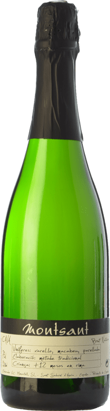 11,95 € Envio grátis | Espumante branco Monastell Montsant Artesà Brut Nature D.O. Cava Catalunha Espanha Macabeo, Xarel·lo, Parellada Garrafa 75 cl