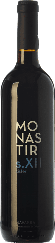 8,95 € Free Shipping | Red wine Monastir S. XII Cister Aged D.O. Navarra Navarre Spain Tempranillo, Merlot, Cabernet Sauvignon Bottle 75 cl