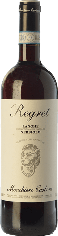 17,95 € 免费送货 | 红酒 Monchiero Carbone Regret D.O.C. Langhe 皮埃蒙特 意大利 Nebbiolo 瓶子 75 cl