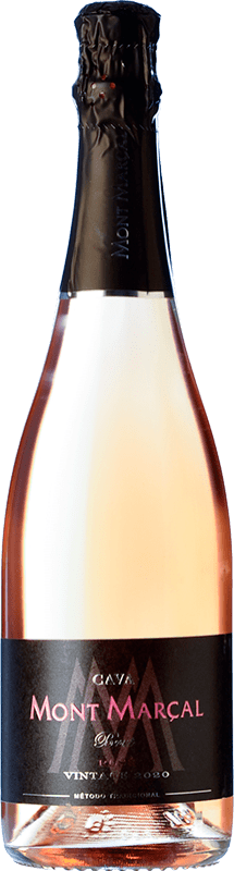 9,95 € Free Shipping | Rosé Sparkling Wine Mont Marçal Brut D.O. Cava Catalonia Spain Trepat 75 cl