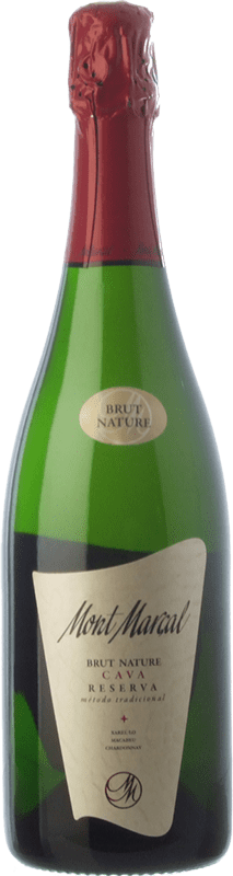 8,95 € 免费送货 | 白起泡酒 Mont Marçal Brut Nature 预订 D.O. Cava 加泰罗尼亚 西班牙 Macabeo, Xarel·lo, Chardonnay, Parellada 瓶子 75 cl