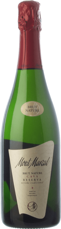 8,95 € Free Shipping | White sparkling Mont Marçal Brut Nature Reserve D.O. Cava Catalonia Spain Macabeo, Xarel·lo, Chardonnay, Parellada Bottle 75 cl