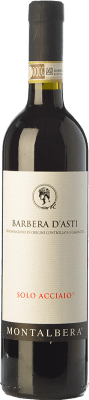 10,95 € Envio grátis | Vinho Tinto Montalbera Solo Acciaio D.O.C. Barbera d'Asti Piemonte Itália Barbera 75 cl