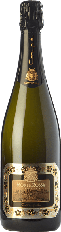 41,95 € Envio grátis | Espumante branco Monte Rossa Coupé D.O.C.G. Franciacorta Lombardia Itália Pinot Preto, Chardonnay Garrafa 75 cl
