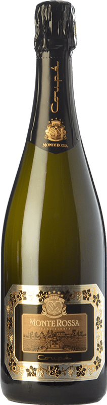 29,95 € Kostenloser Versand | Weißer Sekt Monte Rossa Coupé D.O.C.G. Franciacorta Lombardei Italien Spätburgunder, Chardonnay Flasche 75 cl