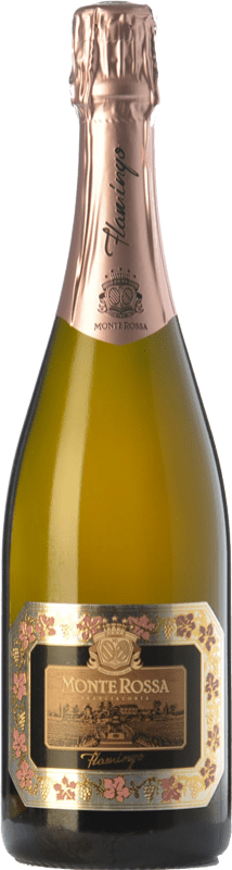 35,95 € Free Shipping | White Sparkling Wine Monte Rossa Flamingo D.O.C.G. Franciacorta Lombardia Italy Pinot Noir, Chardonnay Eco — Organic 75 cl